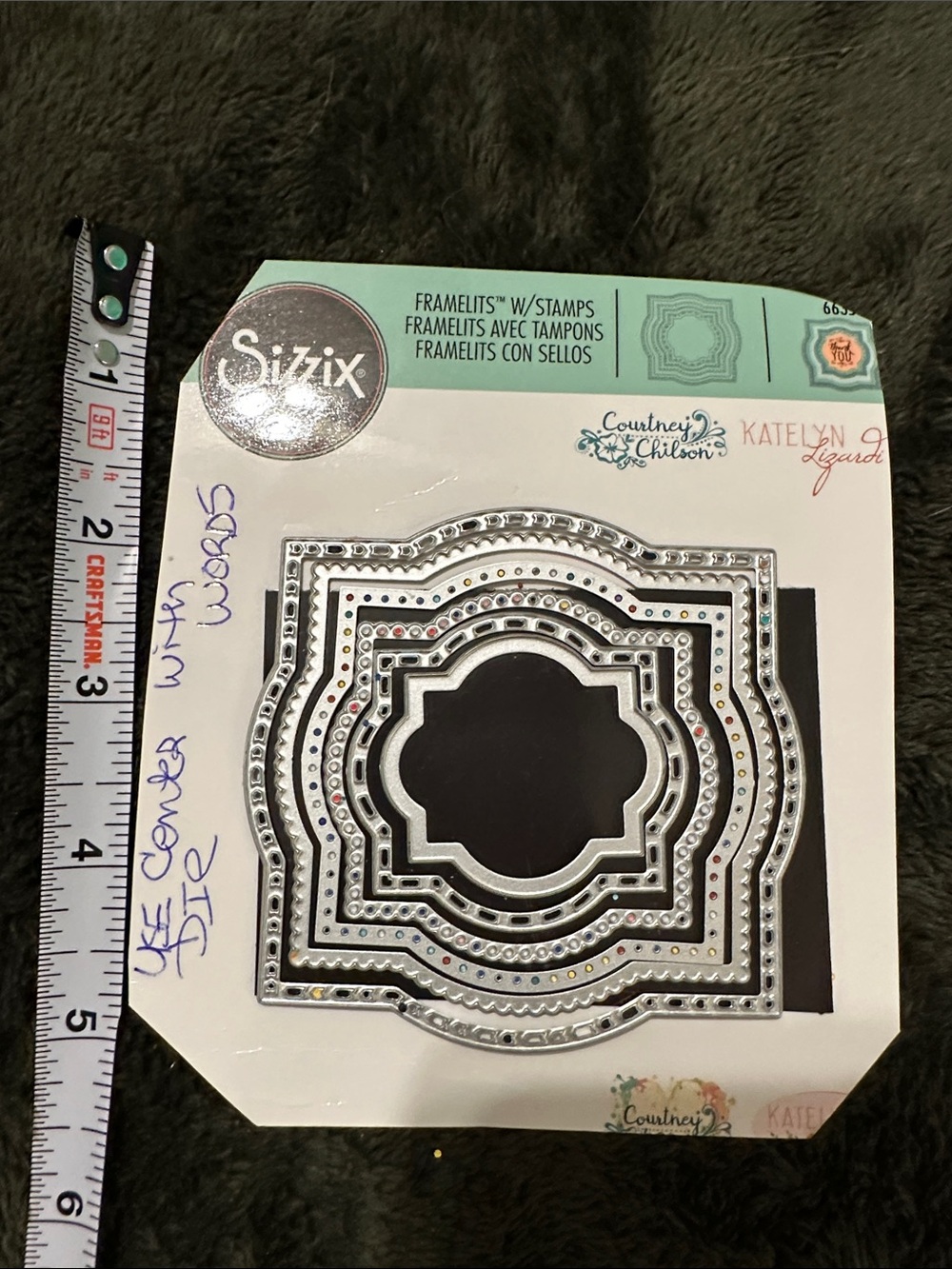 Sizzix Silver Decorative Nesting Frame Dies with Dotted Accents